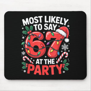 Tapis De Souris Mème de Noël de la Génération Z pour le plus susce
