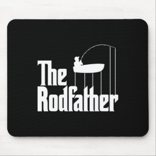 Tapis De Souris Mème de pêche drôle de la canne à pêche Rodfather