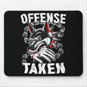 Tapis De Souris Mème de prise d'offense Chien drôle Halloween drôl