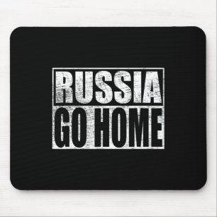 Tapis De Souris Mème de soutien à l'Ukraine Russie rentre chez toi