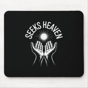 Tapis De Souris Mème drôle 67 cherche ciel ironique spirituel reli