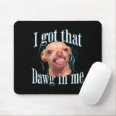 Tapis De Souris Mème drôle de Chihuahua  (Avec souris)