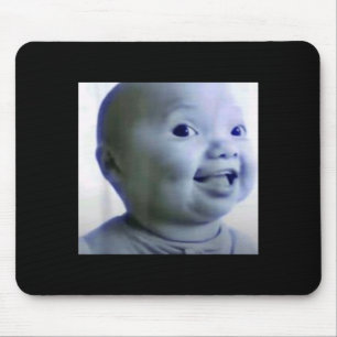 Tapis De Souris Mème drôle de niche bébé Gen Z Ai viral rigolant A