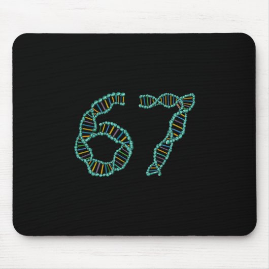 Tapis De Souris Mème drôle numéro 67 Réplication ADN Science moléc (Devant)