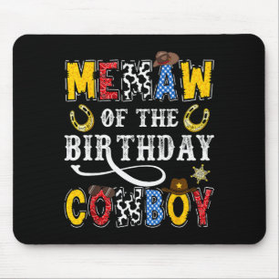 Tapis De Souris Mémé du cow-boy d'anniversaire western rodeo Mémé