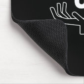 Tapis De Souris Mème geste de la main 67 Six Seven (Coin)