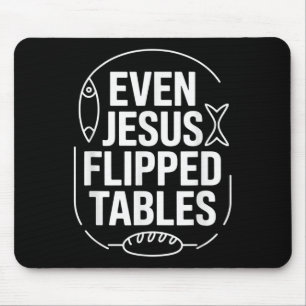 Tapis De Souris Même Jésus Flipped Tables Drôle Jésus Aimants Chri