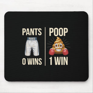 Tapis De Souris Mème Poop Toilette Humour Poop Drôle Dire Pantalon