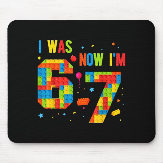 Tapis De Souris Meme Six Sept Garçons Construction Anniversaire J' (Devant)