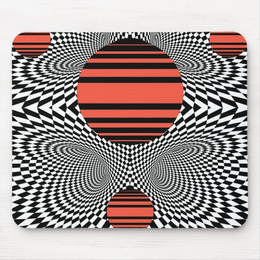 Tapis De Souris Memphis OpArt (Devant)