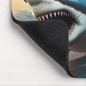 Tapis De Souris Menacer le requin (Coin)