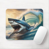 Tapis De Souris Menacer le requin (Avec souris)