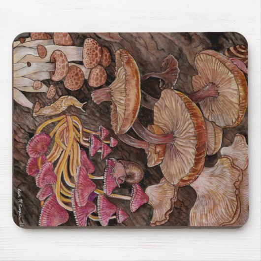 Tapis De Souris Ménagerie de champignons (Devant)