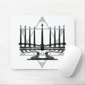 Tapis De Souris Menorah et étoile (Avec souris)