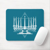 Tapis De Souris Menorah et étoile IV (Avec souris)