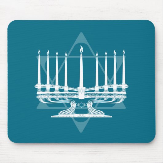 Tapis De Souris Menorah et étoile IV (Devant)