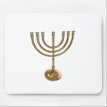 Tapis De Souris menorah or<br><div class="desc">Menora,  channukah,  or métallique,  hannukah,  hébreu,  fêtes,  juif,  juif,  judaïsme,  menorah,  chanouka,  hannuka,  channuka,  christmukah,  christmukah,  judaïa rabbin</div>