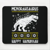 Tapis De Souris Menorahsaurus Happy Hanukkah Dino Chanukah Toddler (Devant)