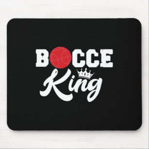 Tapis De Souris Mens Bocce King Bocci Joueur Italien Pelouse Ball 