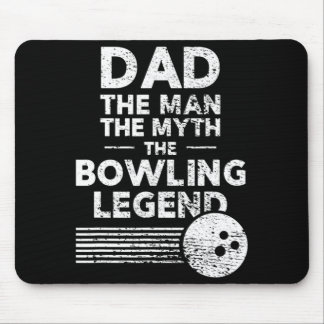 Tapis De Souris Mens Fun Bowling Pour Papa L'Homme Le Mythe