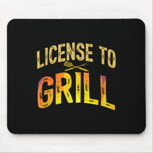 Tapis De Souris Mens Funny Papa Aime Le Bbq Permis De Griller La V