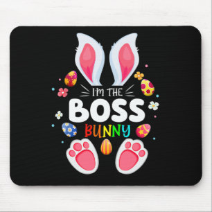 Tapis De Souris Mens Je suis le Papa Bunny Matching Famille Pâques