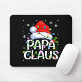 Tapis De Souris Mens Papa Claus Christmas Lights Long Sleeve  (Avec souris)