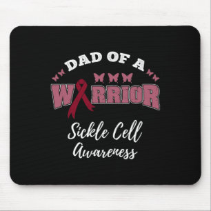 Tapis De Souris Mens Papa D'Un Guerrier Sensibilisation À La Cellu