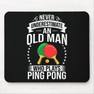 Tapis De Souris Mens Ping Pong Table Tennis Player Balls Paddle Ga