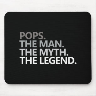 Tapis De Souris Mens POPS THE MAN THE MYTH THE LEGEND Father's Day