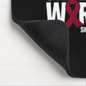 Tapis De Souris Mens Stepdad d'un guerrier Sensibilisation aux cel (Coin)