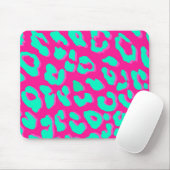 Tapis De Souris Mention rose Empreinte de léopard (Avec souris)