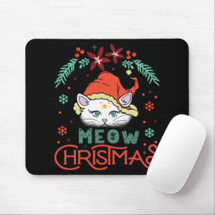 Tapis De Souris Meow Christmas, Merry Christmas