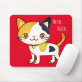 Tapis De Souris Meow Meow Mousepad (Avec souris)