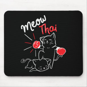 Tapis De Souris Meow Thai I Muay Thai Boxe I Muay Thai Hommes Femm