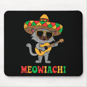 Tapis De Souris Meowiachi Chat Mariachi Funny Cinco De Mayo Mexiqu