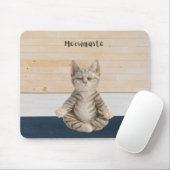 Tapis De Souris Meowmaste Cat Yoga Souris Pad (Avec souris)