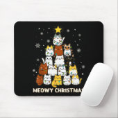 Tapis De Souris Meowy Christmas Tree Merry Catmas Cat Lover For Me (Avec souris)