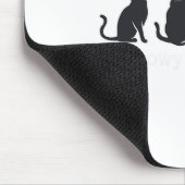 Tapis De Souris Meowys Noël Chat Noir Chapeaux de Père Noël Présen (Coin)