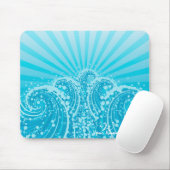 Tapis De Souris Mer Bleue 1 Mousepad (Avec souris)