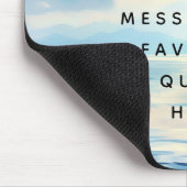 Tapis De Souris Mer calme océan lever de soleil message personnali (Coin)