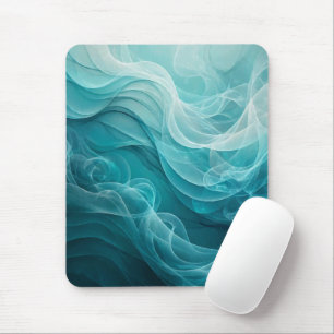 Tapis De Souris Mer Ciel Tourbillonnant Bleu Turquoise Rêveur