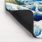 Tapis De Souris Mer et mont Fuji de Hiroshige (Coin)