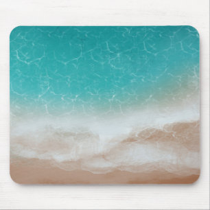 Tapis De Souris Mer et Plage vues d'en haut Art Abstrait Cool