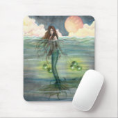 Tapis De Souris "Mer Illuminée" Sirène Mousepad (Avec souris)