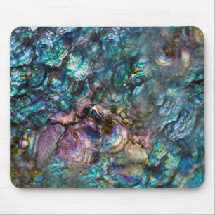 Tapis De Souris Mer iridescente Shell d'ormeau d'arc-en-ciel