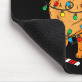 Tapis De Souris Meranian Dog Christmas Lights Santa Xmas Pet Dog L (Coin)