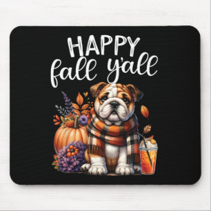 Tapis De Souris Merci gracieux bénie anglais Bulldog Fall Y'a