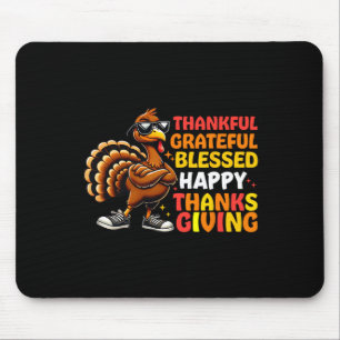 Tapis De Souris Merci Grateful Bon thanksgiving Turke