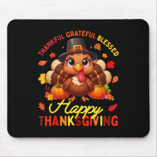 Tapis De Souris Merci Grateful Bon thanksgiving Turke